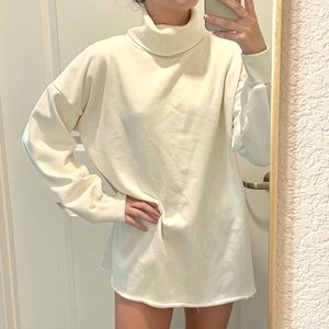 Pretty Little Thing White Turtle Neck Dress